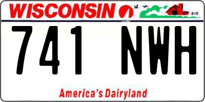 WI license plate 741NWH