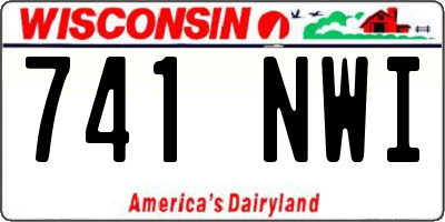 WI license plate 741NWI