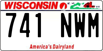 WI license plate 741NWM