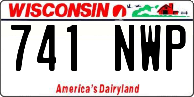 WI license plate 741NWP