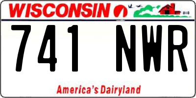 WI license plate 741NWR