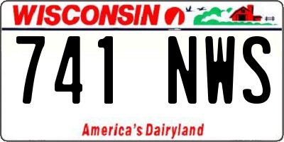 WI license plate 741NWS