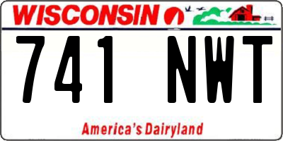 WI license plate 741NWT
