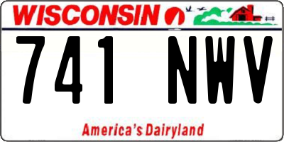 WI license plate 741NWV
