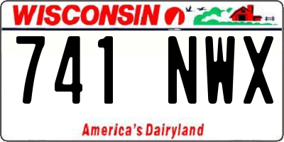 WI license plate 741NWX