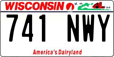 WI license plate 741NWY