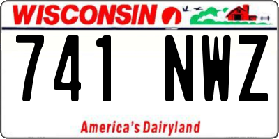 WI license plate 741NWZ