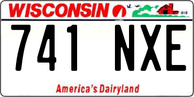 WI license plate 741NXE