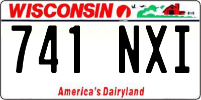 WI license plate 741NXI