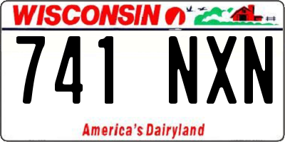 WI license plate 741NXN