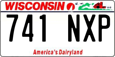 WI license plate 741NXP