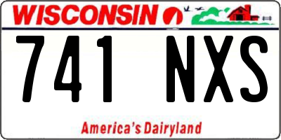 WI license plate 741NXS