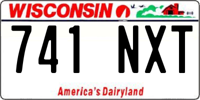WI license plate 741NXT