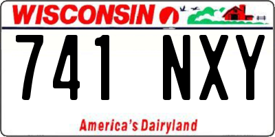 WI license plate 741NXY