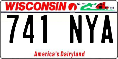 WI license plate 741NYA