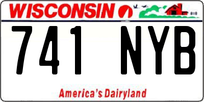 WI license plate 741NYB