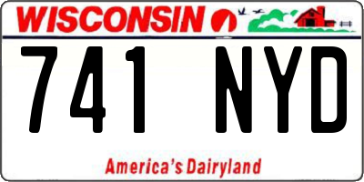 WI license plate 741NYD
