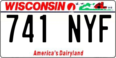 WI license plate 741NYF