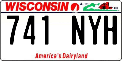 WI license plate 741NYH