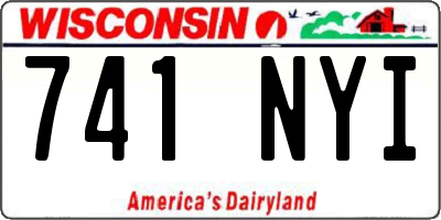WI license plate 741NYI