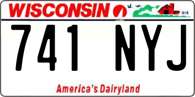 WI license plate 741NYJ