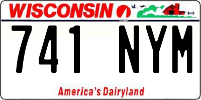 WI license plate 741NYM