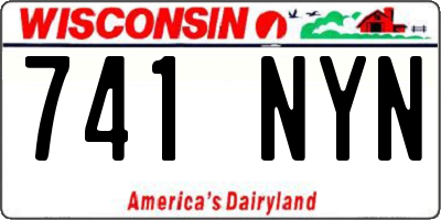 WI license plate 741NYN