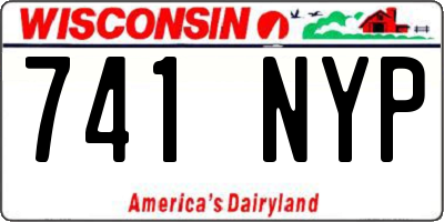 WI license plate 741NYP