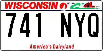 WI license plate 741NYQ