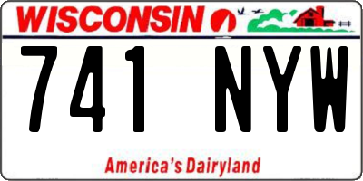 WI license plate 741NYW