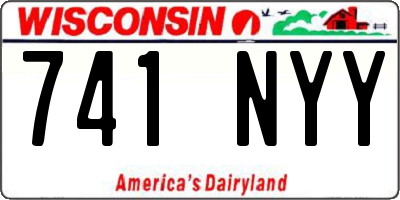 WI license plate 741NYY