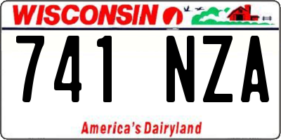 WI license plate 741NZA