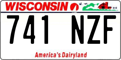 WI license plate 741NZF