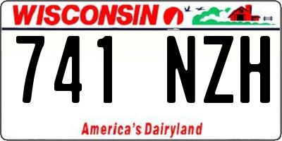 WI license plate 741NZH
