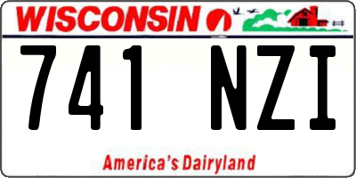 WI license plate 741NZI