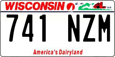 WI license plate 741NZM