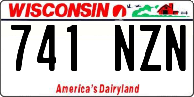 WI license plate 741NZN