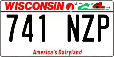 WI license plate 741NZP
