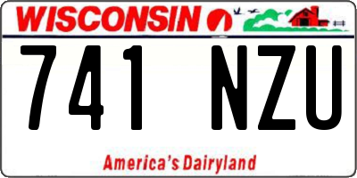 WI license plate 741NZU