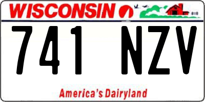 WI license plate 741NZV