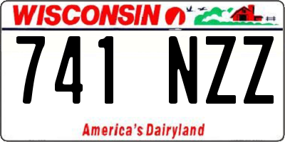 WI license plate 741NZZ