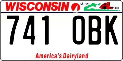 WI license plate 741OBK