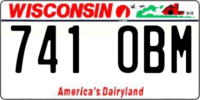 WI license plate 741OBM