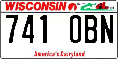 WI license plate 741OBN