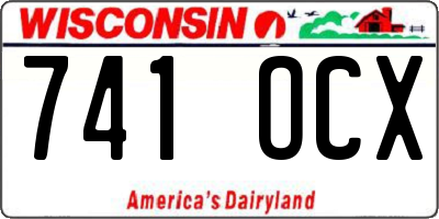 WI license plate 741OCX