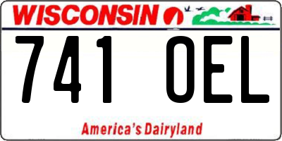 WI license plate 741OEL