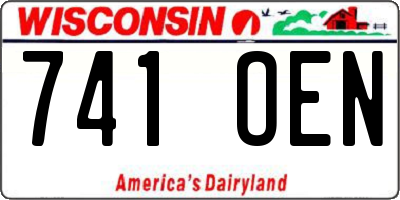 WI license plate 741OEN