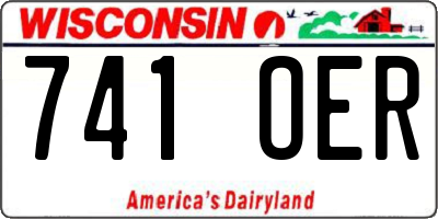 WI license plate 741OER