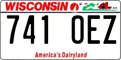 WI license plate 741OEZ