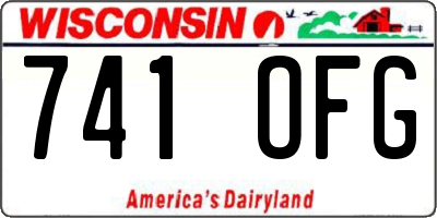 WI license plate 741OFG